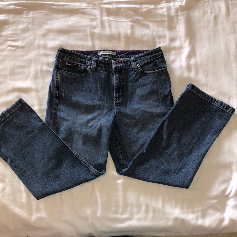 Tommy Hilfiger 5-Pocket Crop Jeans, Size 8